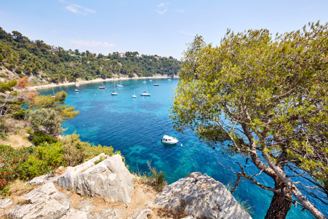 Anse Méjean à Toulon au bord de la Méditerranée